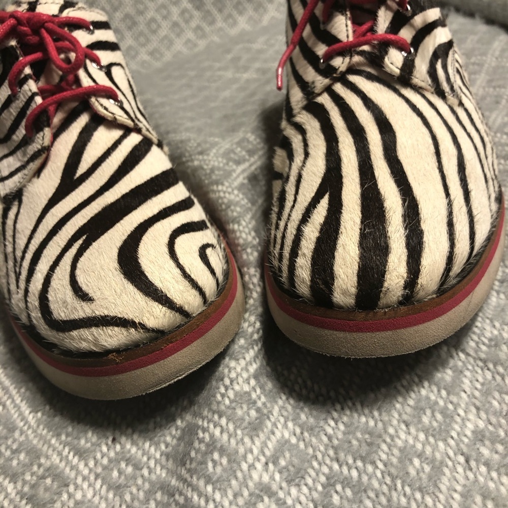 Sperry Top Side Pony Hair Zebra Shoe - Picture 4 of 6